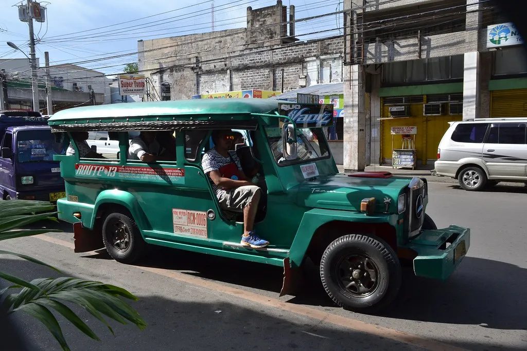 Davao-style jeepney on a city street