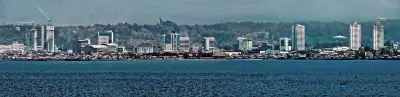 Wide view of Davao City skyline