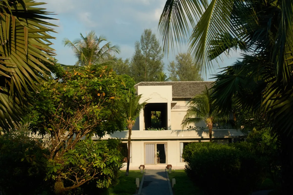 Tropical house in a Philippine neighborhood