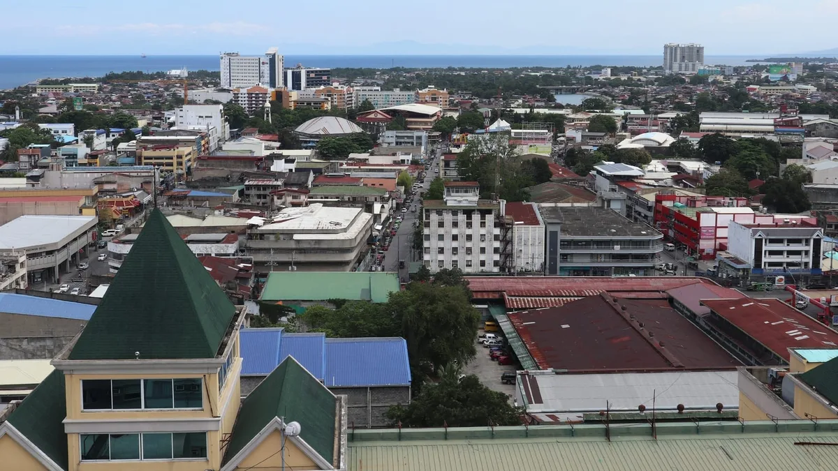 Davao Poblacion / Bajada corridor with mid-rise BPO buildings along JP Laurel Avenue