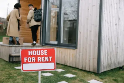 For-rent sign outside a Davao subdivision house, the kind most likely to accept pets